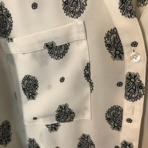 Express Portofino shirt paisley pattern XS